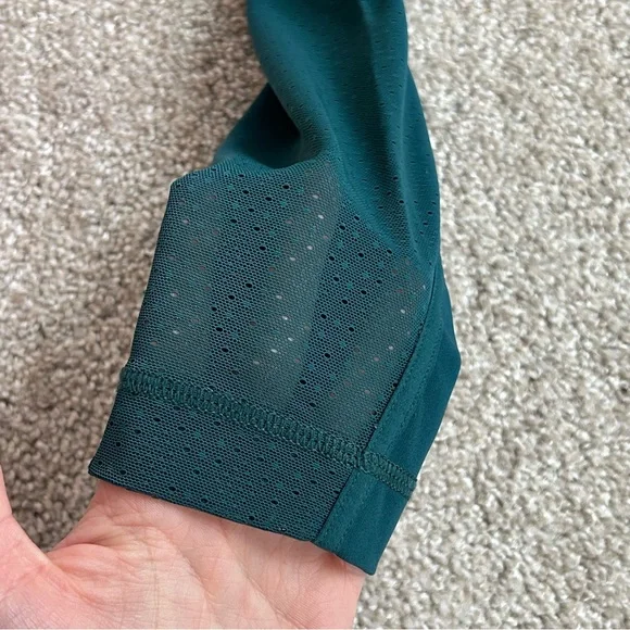 Lululemon Wunder Under HR Mesh Tight 28" Royal Emerald Green Size 2 Special Addn - Picture 5 of 12